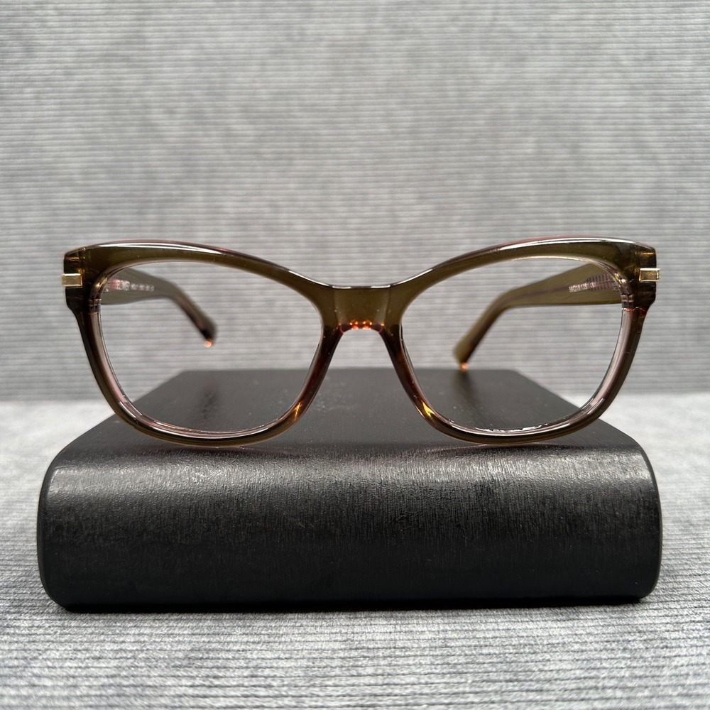 Flower by Drew Barrymore Holly 1002‎ Olive Green Pink Cat Eye Y2K Eyeglasses Vtg